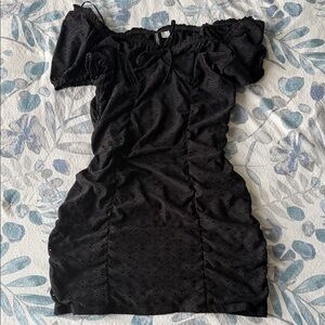 Elegant Black Off-Shoulder Dress